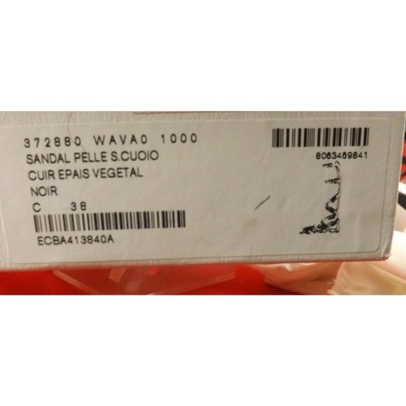 NEW BALENCIAGA BLACK LEATHER STRAPPY GLADIATOR TALL FLAT SANDALS BOOTS 38 372880 - Picture 12 of 12